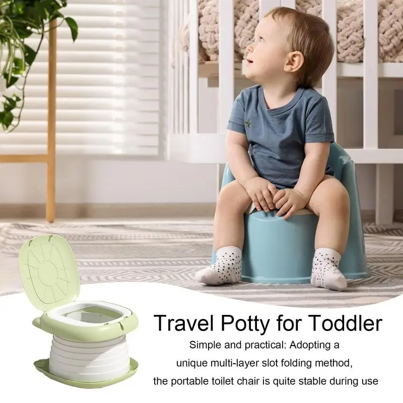 Portable Potty For Toddler Travel Folding Kids Portable Car Potty Foldable Car Toilet Portable Foldable With Absorbent Paper