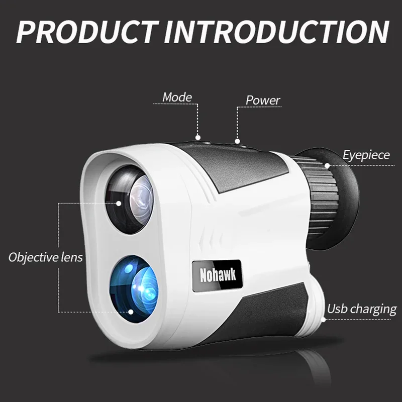 Nohawk 1000m multifunction sport golf rangefinder real-time measurement  distance Use a wide range of  rangefinders