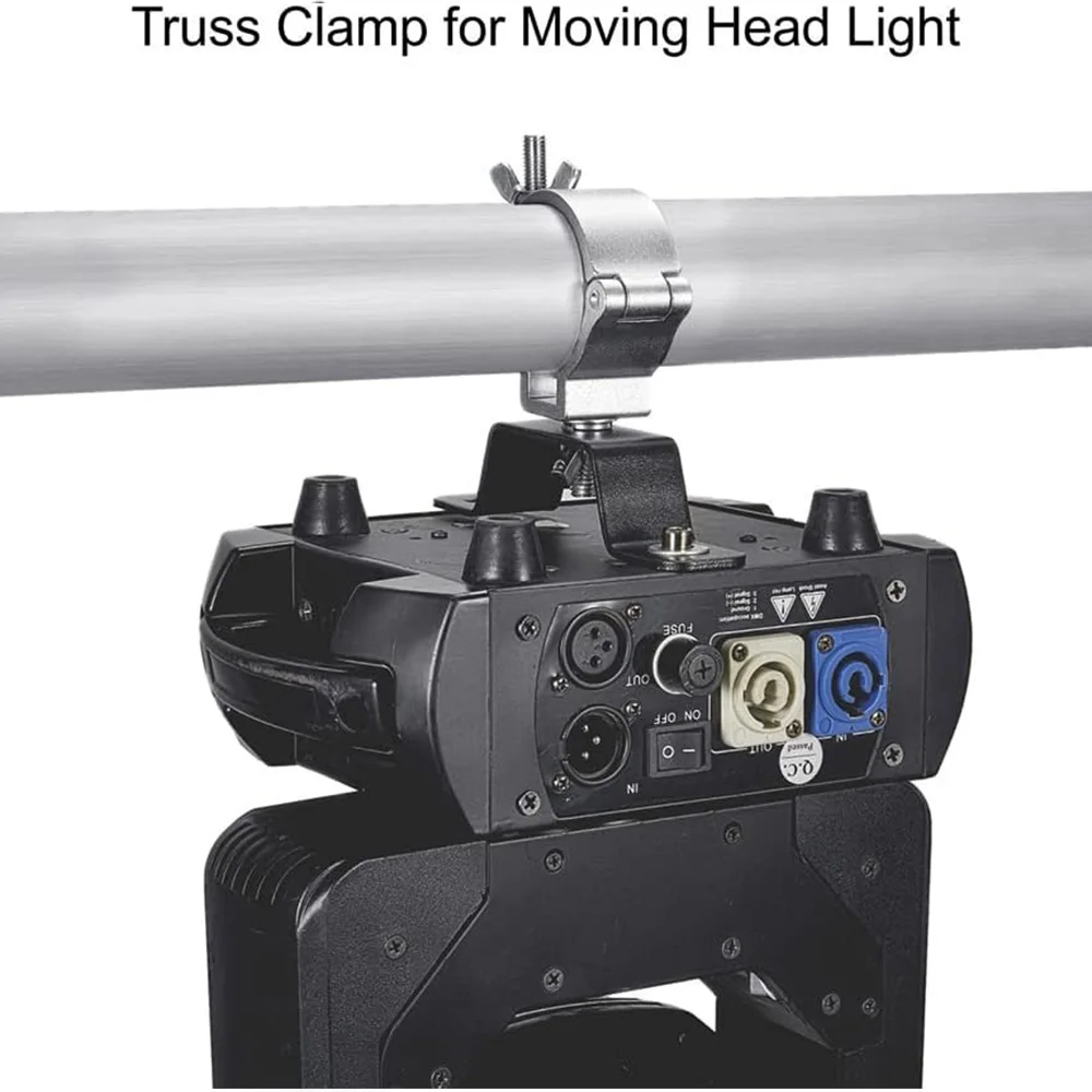 10 قطعة 2-بوصة سبائك الألومنيوم المرحلة ضوء هوك ل الجمالون الثقيلة 48-55 مللي متر 220LB DJ تتحرك رئيس ضوء المشبك لنادي الزفاف