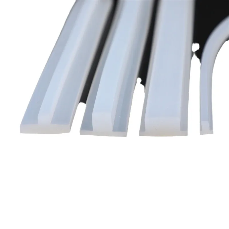 1/2/3/4/5 Meter T-Type Silicone Sealing Strip High Temperature Resistant Aging Resistance Seal T Shape Slit Decorative Strips