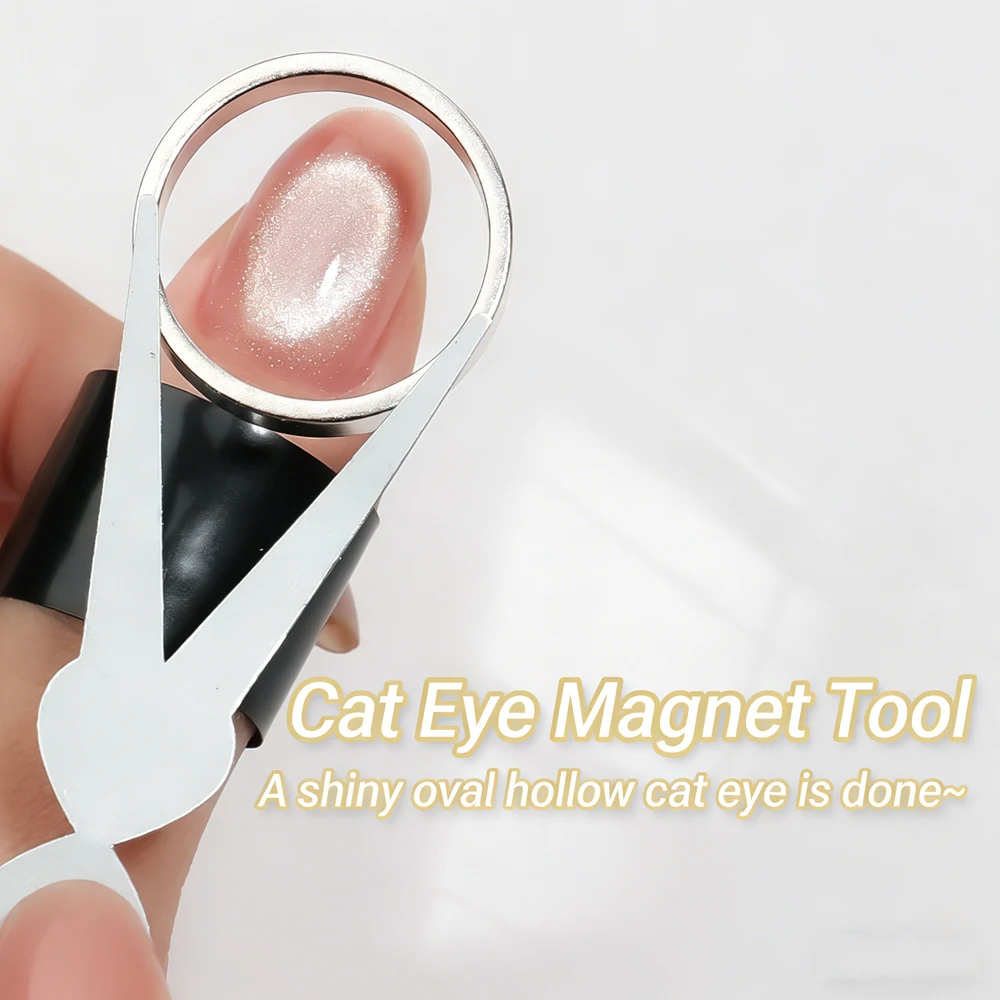 3D Magic Hollow Nail Cat Eye Magnet Circle Design Ring Nail Art Magnet Set Magnetic Auxiliary Tool DIY Manicure Magnetic Tools