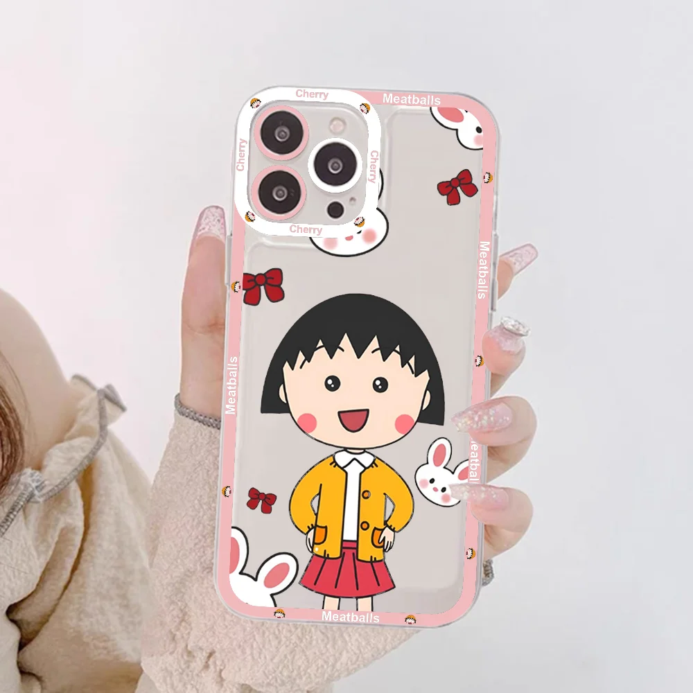 Cartoon C-Chibi M-Maruko-Chan Phone Case For Redmi 7 8 9 A For Redmi Note 5 7 8 9 10 11 Pro Max 4G 5G Funfas