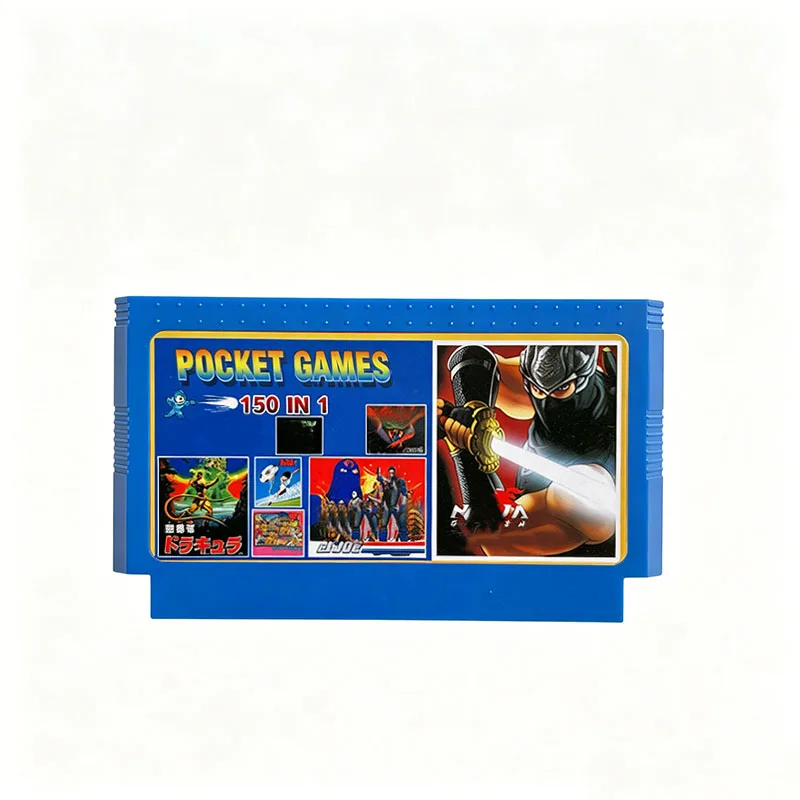 Hot Hot Top Quality 150 In 1 for Game Cartridge 60 Pins 8 Bit Game Console Card Pocket Games Collection Blue Shell - Aliexpress Deal
