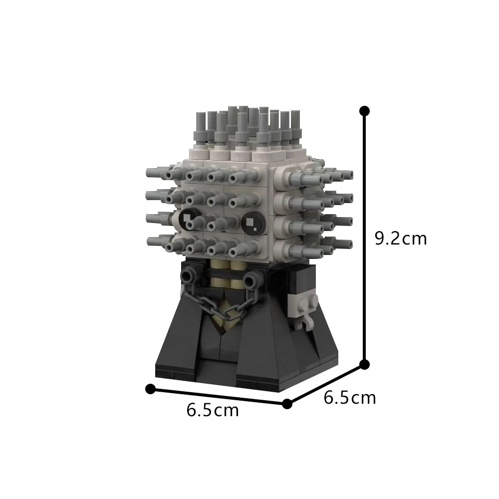 MOCฮาโลวีนภาพยนตร์สยองขวัญPinhead Hellraiser Brickheadzชุดอาคารบล็อกGhost Chaser Hell Messengerอิฐของเล่นเด็กของขวัญ