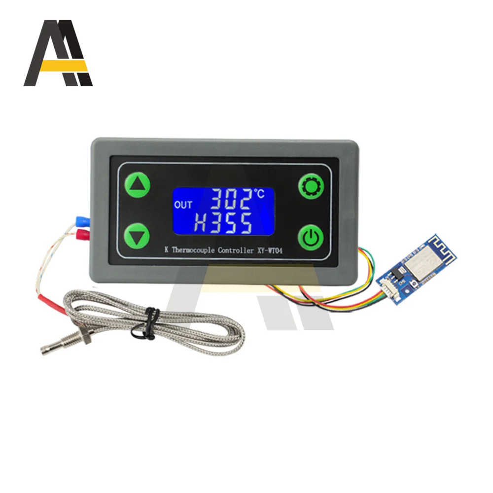 WT04 High Temperature Digital Thermostat K-type High Temperature Controller -99~999 degrees 1 way relay with WIFI remote control