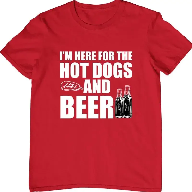 Bbq Party T Shirt Hot Dogs And Beer Lovers Funny Drinking Tailgating Top