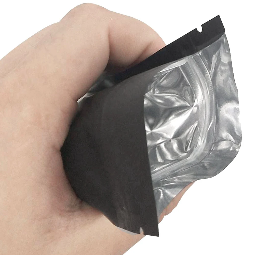 

200 Pack Smell Proof Bags - 3 X 4 Inch Resealable Mylar Bags Foil Pouch Bag Flat Zipper Closure Bag Matte Black-B61B