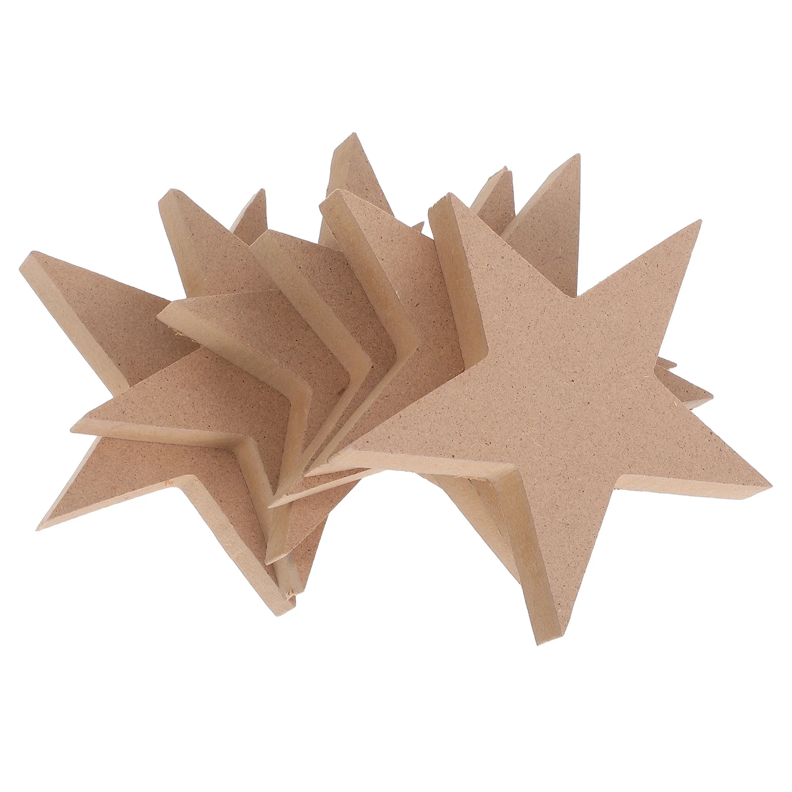 

6Pcs Wooden Star Decorations Unfinished Blank Wood Stars for Craft DIY Painting Christmas Wedding Party Ornament