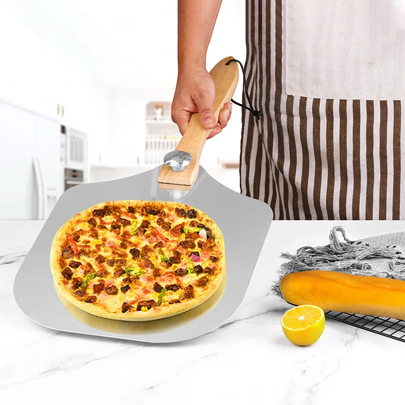 

Removable Wooden Handle Pizza Shovel Folding Pizza Tool Transfer Pizza Shovel Baking Tool Cake Oven Shovel Accessories