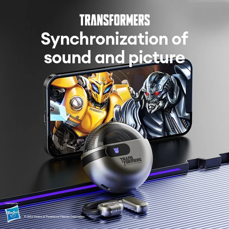 Transformers TF-T09  New Ear Hook Wireless Headphones Sports Gaming Earbuds Bluetooth 5.3 Earphones Headset Long Battery 2023