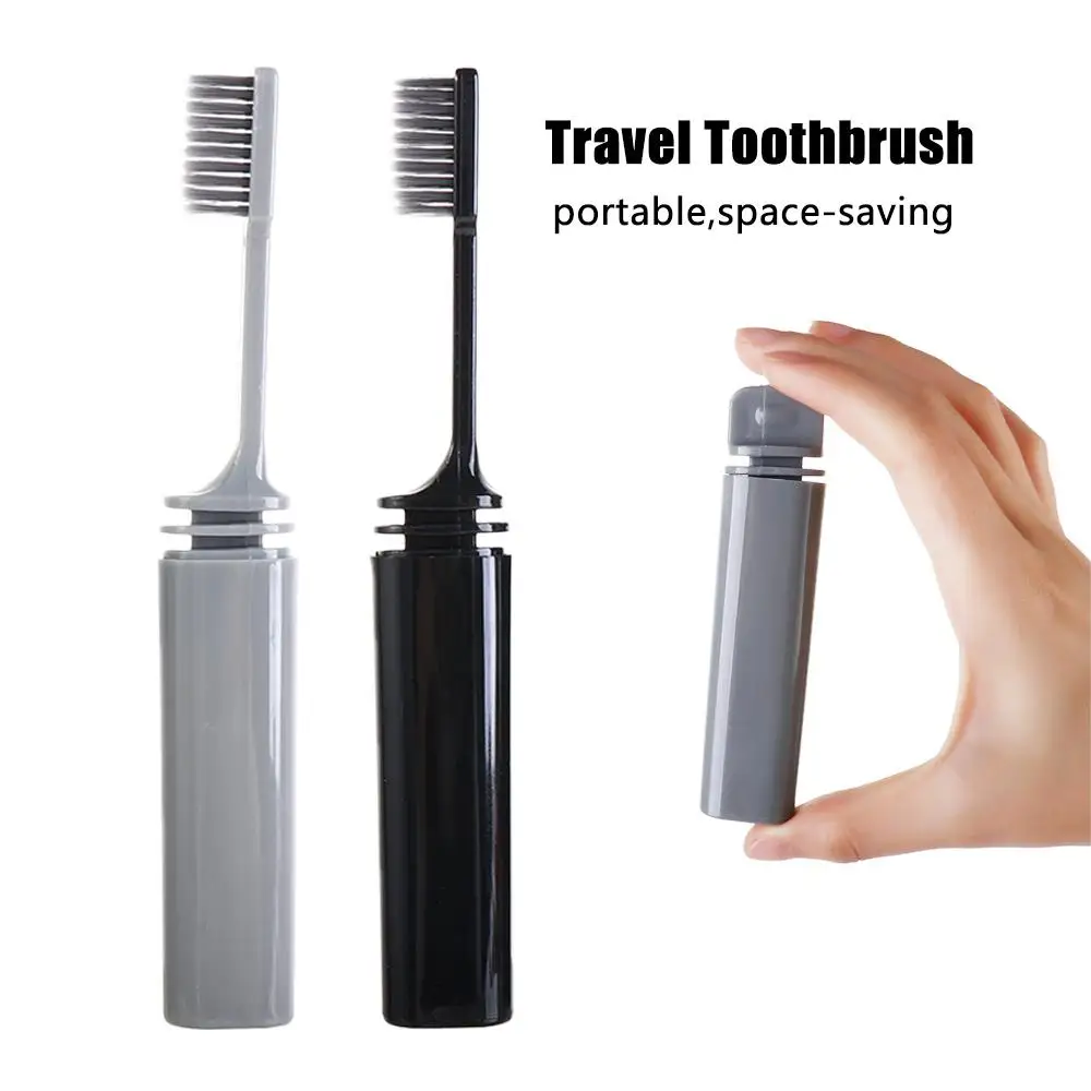 

Cleaning Oral Health Cleaner Folding Toothbrush Teeth Clean Hotel Tooth Brush Bamboo Charcoal Oral Care Brush Travel Toothbrush