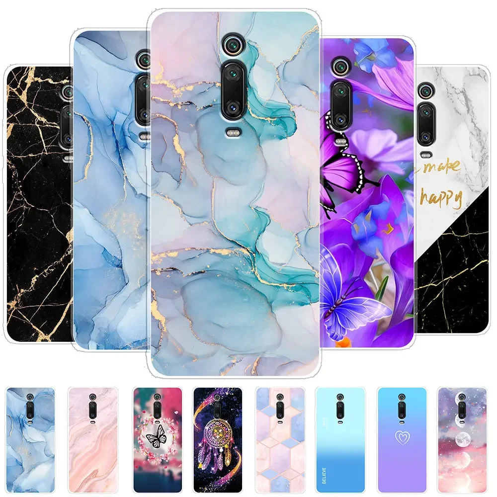 For Xiaomi Mi 9T Redmi K20 Case Mi9T Pro Silicone Fashion Painted Soft Phone Case For Xiaomi Mi 9T Pro Bumper K20 Pro Cover