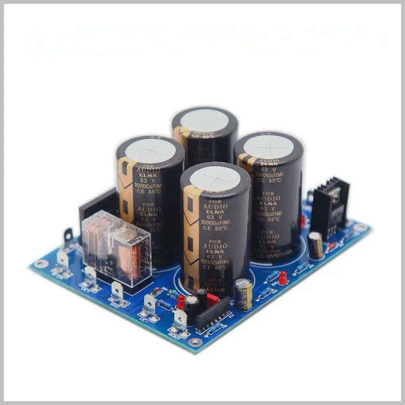 

63V 10000uF 2-Way Independent Power Supply Rectifier Filter Board With Horn Protection For DIY Audio Amplifier