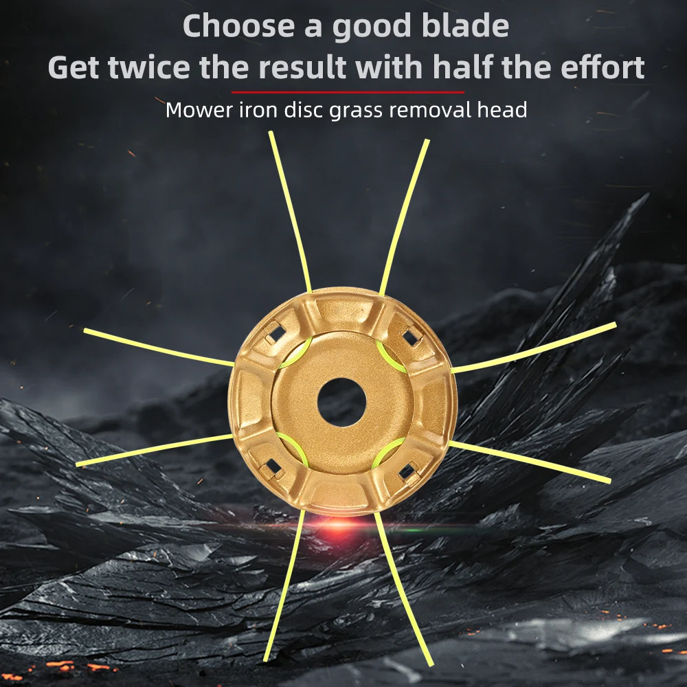 Lawn Trimmer Head, Mounting Hole M1 Inch, Disc Design for More Efficient Trimming, Easy Installation, Suitable for