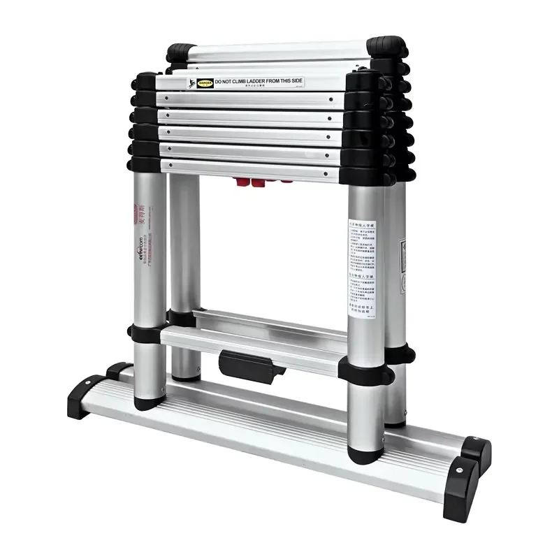 Wholesale Custom 2.6M Folding Telescopic Sturdy Durable Household Aluminum Ladder