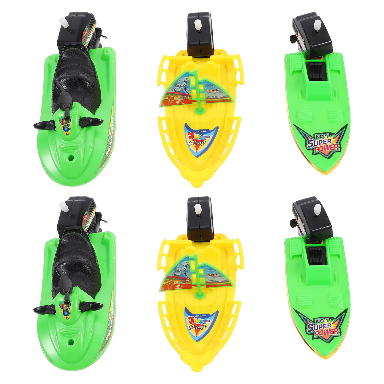 

6 Pcs Plastic Bath Boats for Kids Toddler Water Play Safe Movable Design Sailboat Decor Baby Gifts Ages 4 8