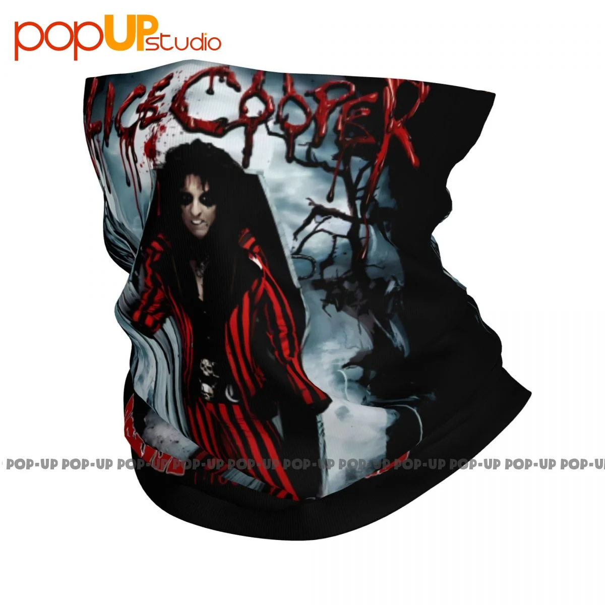 Alice Cooper Raise The Dead Live From Wacken Concert Lace And Whiskey Neck Gaiter Bandana Scarf Face Mask