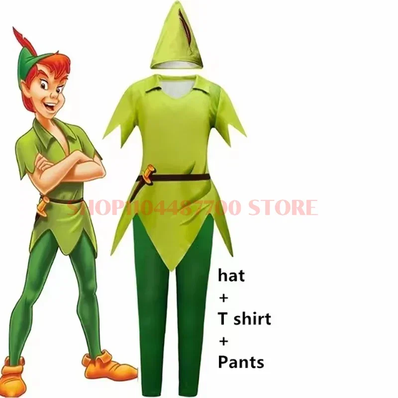 

Halloween Peter Pan Cosplay Costume Masquerade Party Anime Tinker Bell Fancy Elf Prince Costume Performance Clothing