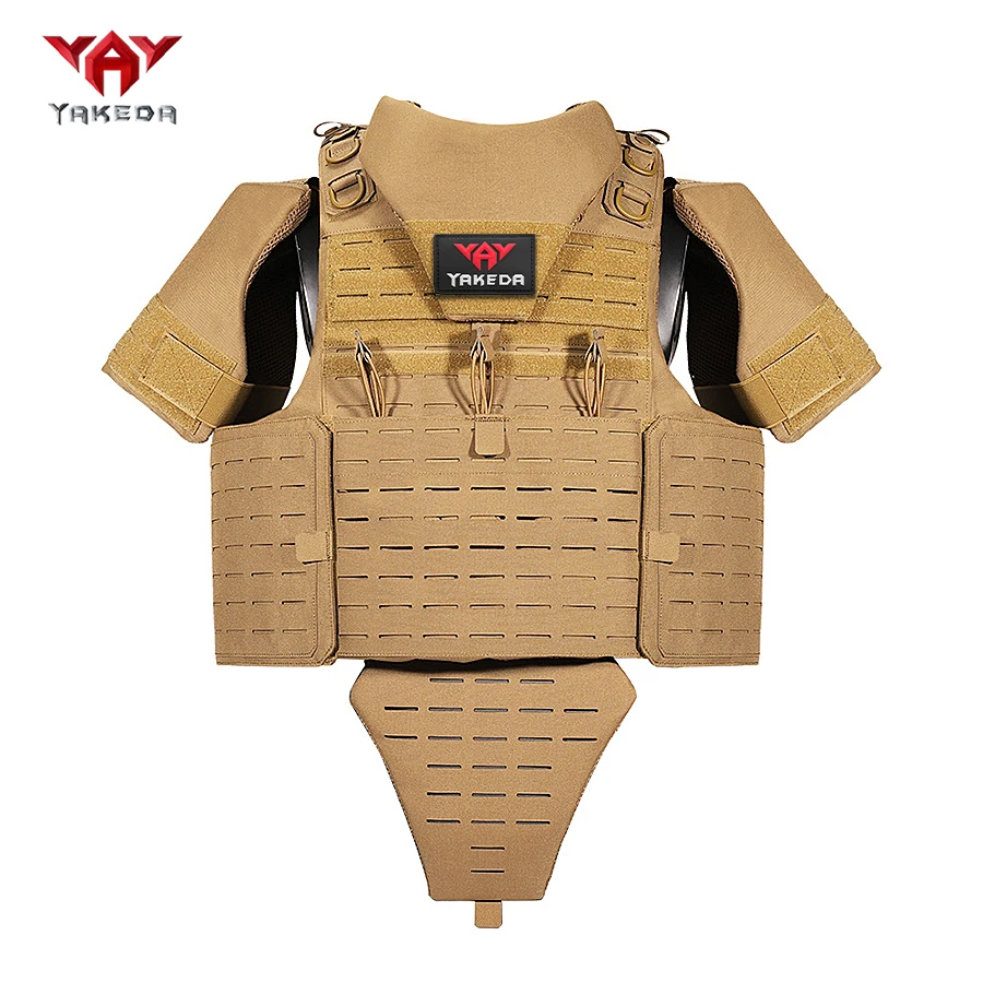 YAKEDA Tactical Vest New Wear Resistant Full Protection Breathable Camping Training Equipment Outdoor Vest for Men Tactical Gear