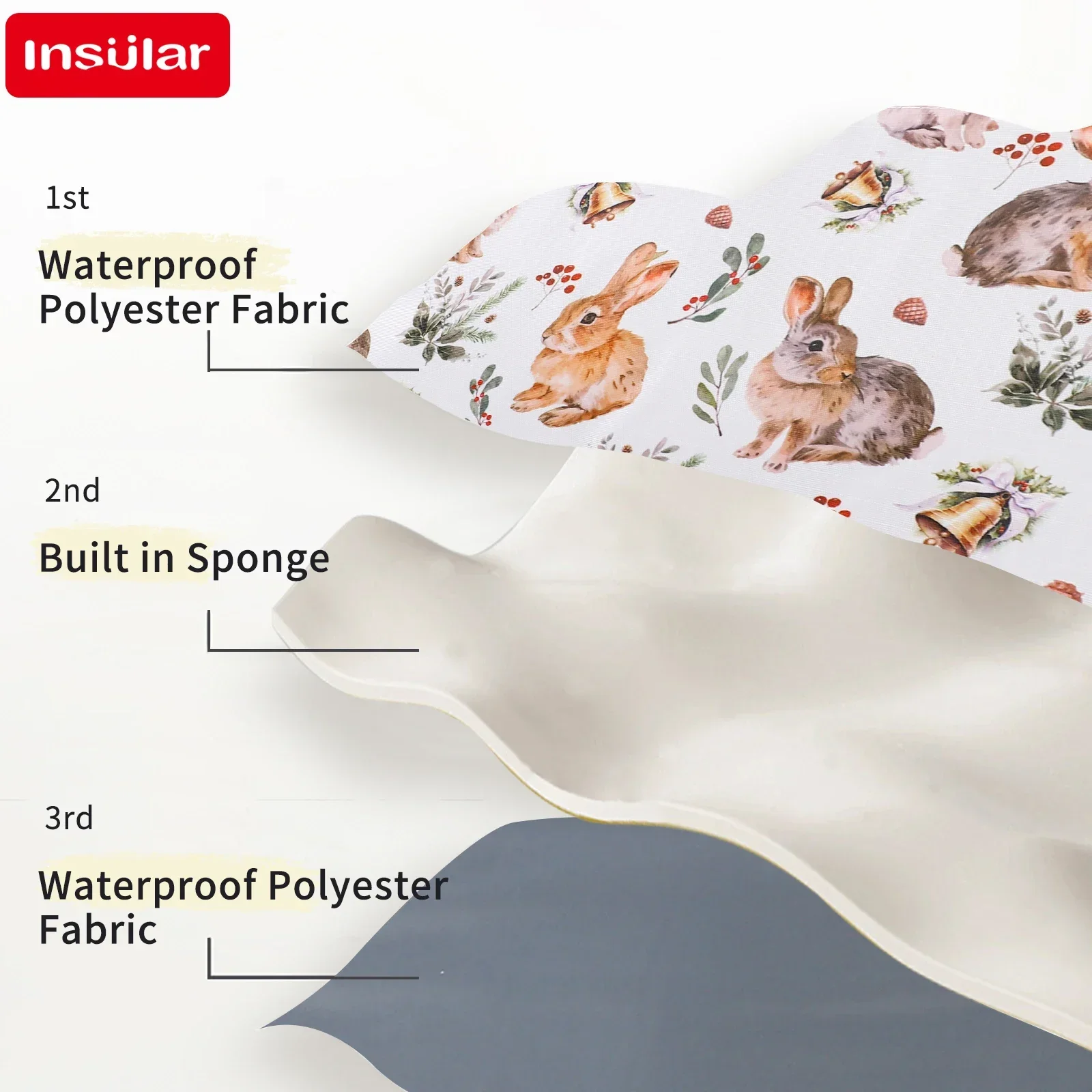 INSULAR الطفل الحفاض تغيير وسادة أكياس تخزين قابلة للطي مقاوم للماء الاطفال قابل للغسل فراش منتجات رعاية الأم والرضع