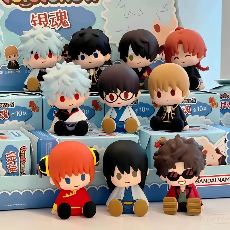 

Bandai Potepotte-R Gintama Sitting Posture Series слепая коробка милая Q-Version украшение для рабочего стола загадочная коробка игрушка-сюрприз подарки