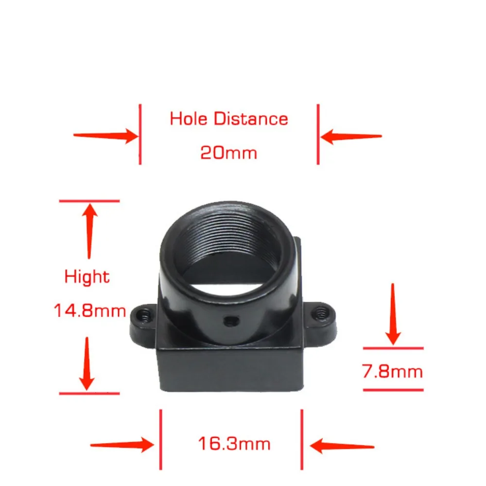 M12 Mount Interface Plastic Steel Module, Lens Mount Connector, 20 Hole Distância Simulator, Lens Holder