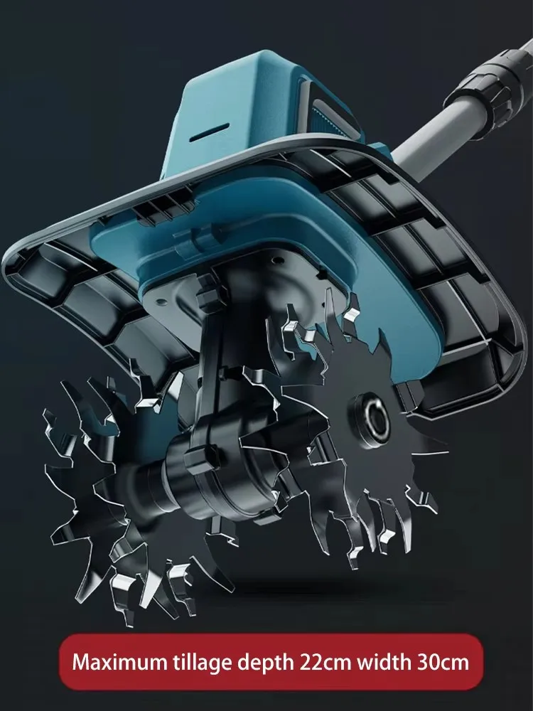 آلة تخفيف التربة، آلة الحراثة الصغيرة، آلة تحول التربة الزراعية، حفارة مجرفة كهربائية منزلية للأراضي الزراعية