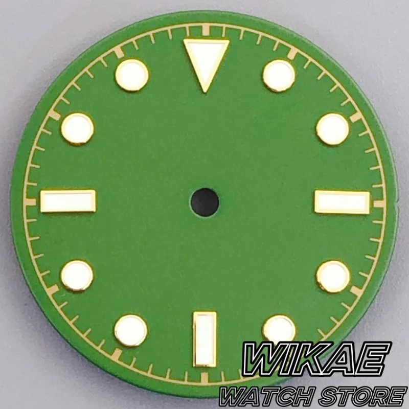 29mm Green dial fit NH34 NH35 NH36 ETA2824 PT5000 Miyota 8219 Mingzhu2813 movement green luminous watch accessory