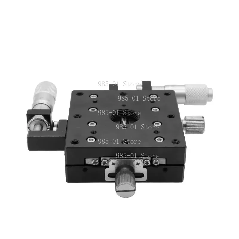 Axis Thin Manuelle Präzisions-Verschiebeplattform Optische Feineinstellungs-Werkbank Hochpräziser Zweiachsen-Gleittisch LY60-LB