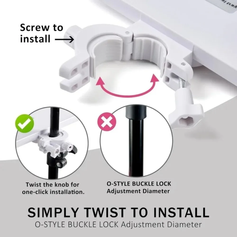 Supporto per vassoio per ciglia regolabile Organizzatore essenziale Strumenti per estensione ciglia clip-on Accessori per ciglia in plastica Ambiente del salone