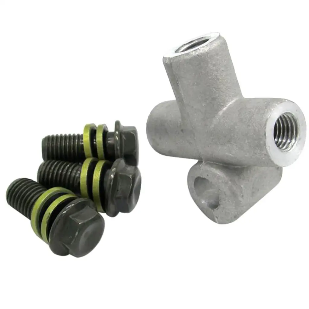 Aluminum Hydraulic Brake Hose Tee Coupling Fit for Motorcycles Dirt Bikes