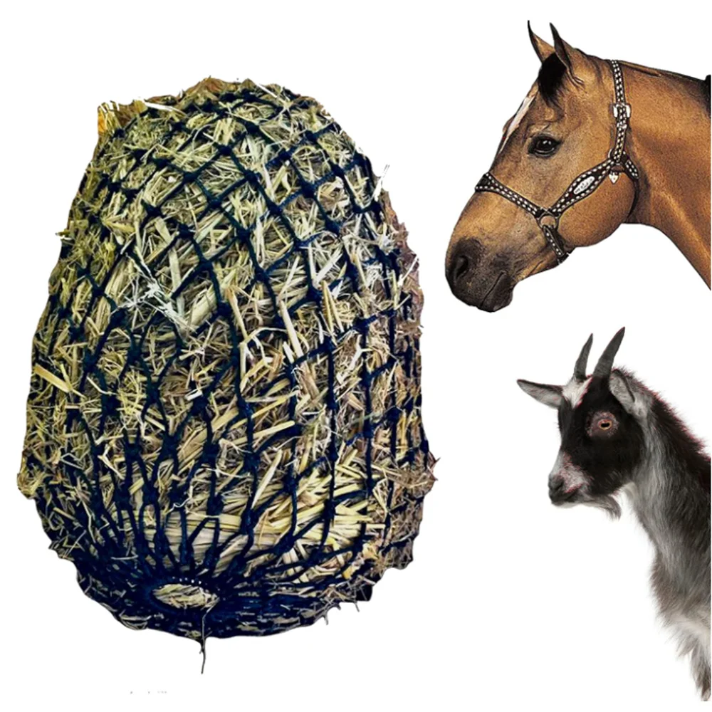 2025 حقيبة قش الحصان 42 بوصة مع حلقة سفلية 2 × 2 بوصة وحدة تغذية بطيئة شبكة قش الحصان