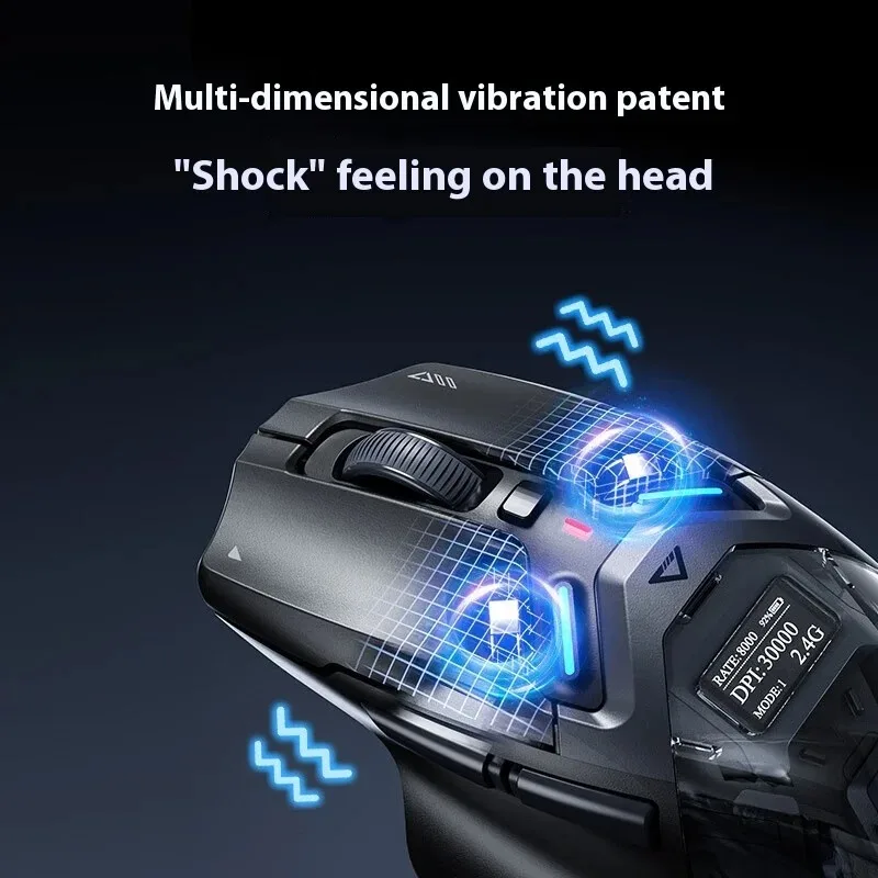 

Беспроводная игровая мышь INPHIC IN9 Ultra, трехрежимная, эргономичная, PAW3950, OLED-экран, Nano, 8K, 800 мАч, длительный срок службы, подарочный ПК