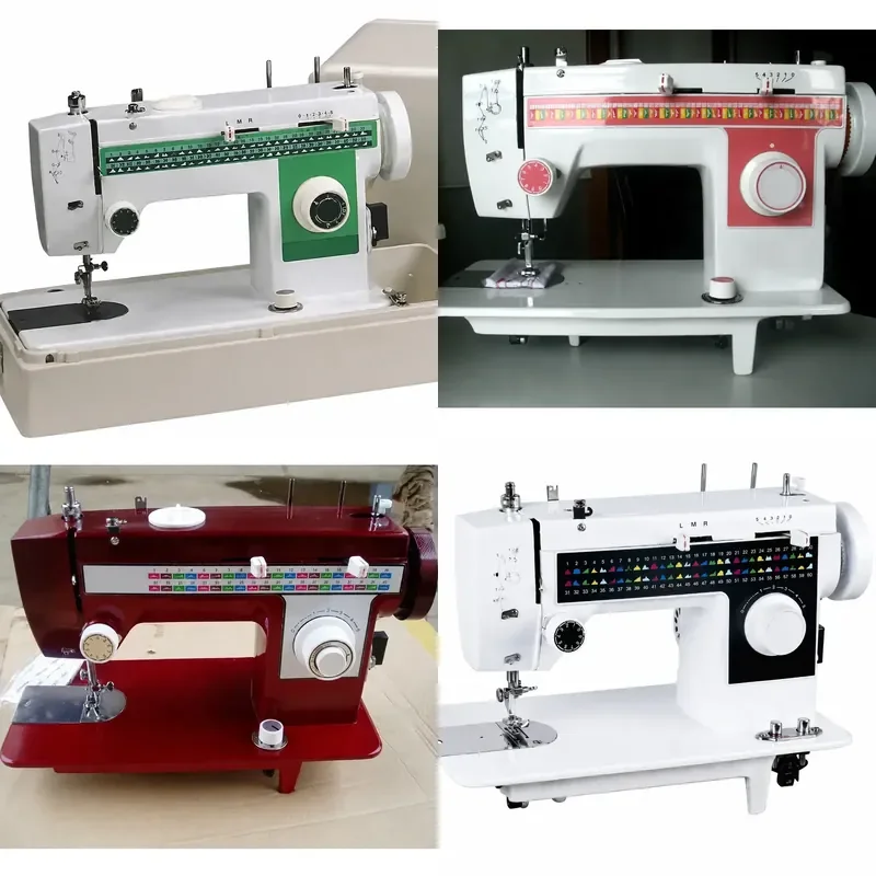 307 Single Needle Household Sewing with 24 Stitch Patterns Metal Body Portable Mini Sewing