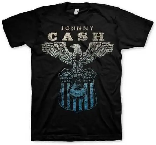 

Johnny Cash JC Eagle M, L, XL, 2XL Black T-Shirt