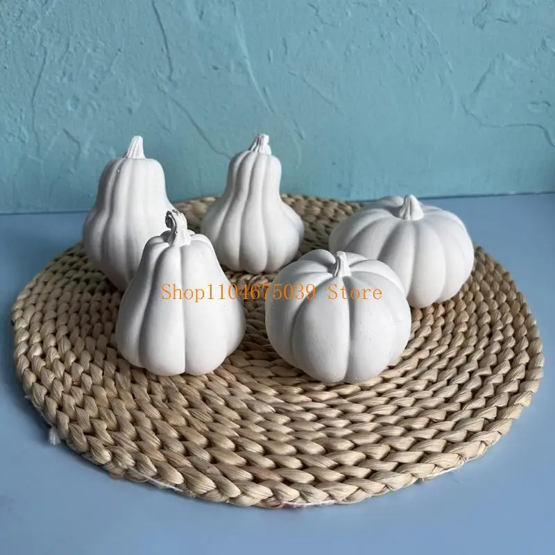 

5asd Silicone Pumpkin Shaped Mold for Creating Epoxy Resin Handmade Desktop Decoration Mould Handmade Tool