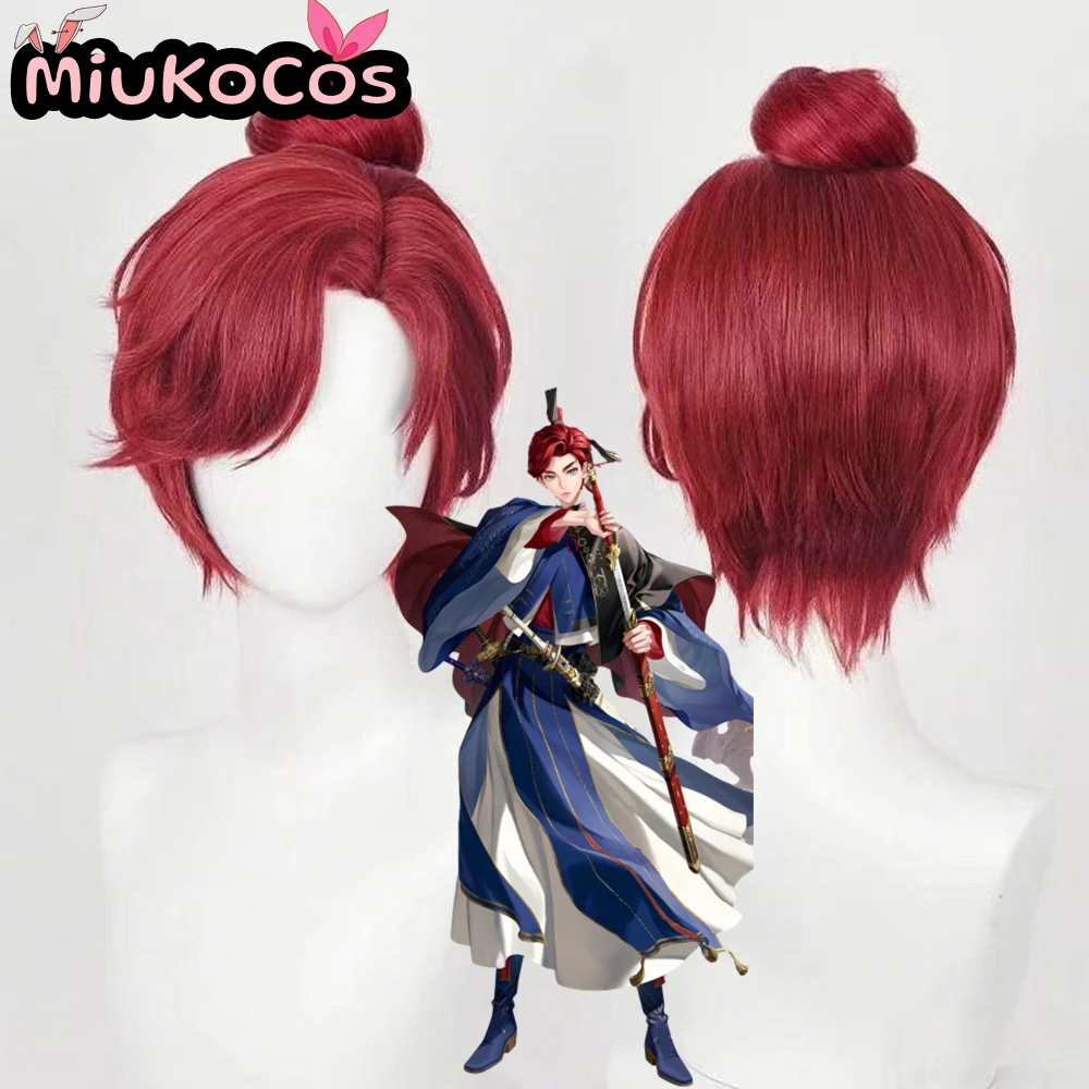 

В НАЛИЧИИ Парик для косплея Sun Quan MiukoCosplay Game Ashes of the Kingdom Косплей