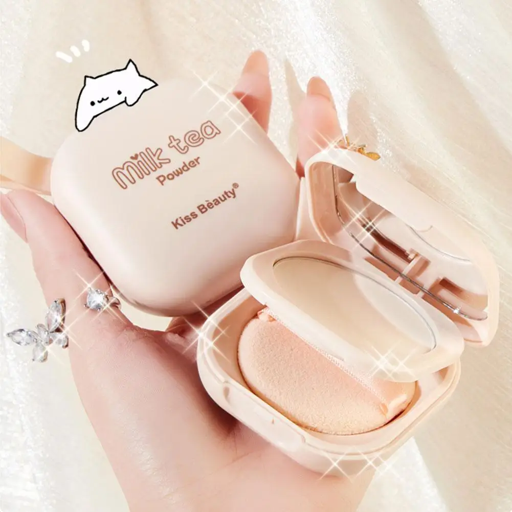 Loose Powder Full Brightening Concealer Mineral Face  Foundation Cosmetics Lasting Korean Makeup Powder Compact Powder Pressed