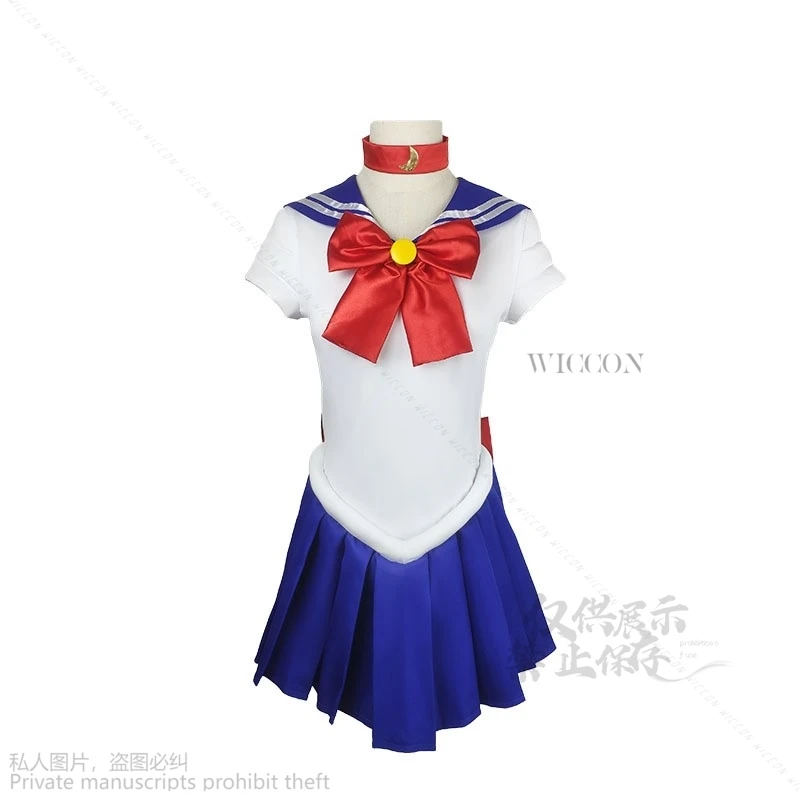 Sailor Luna Cosplay Costumes pour hommes et femmes, robe d'anime, uniforme JK, Halloween, carnaval, fête, spanFor Kids Moon Lolita, marin trempé