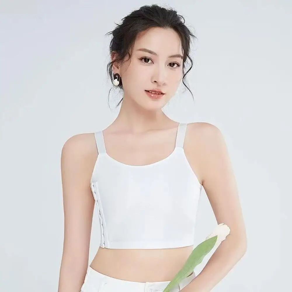

Sports Bra Shaping Vest Reducing Student Body Shaper Ultra Flat Anti Shock Large Size Tops No Trace Chest Seamless Camisole