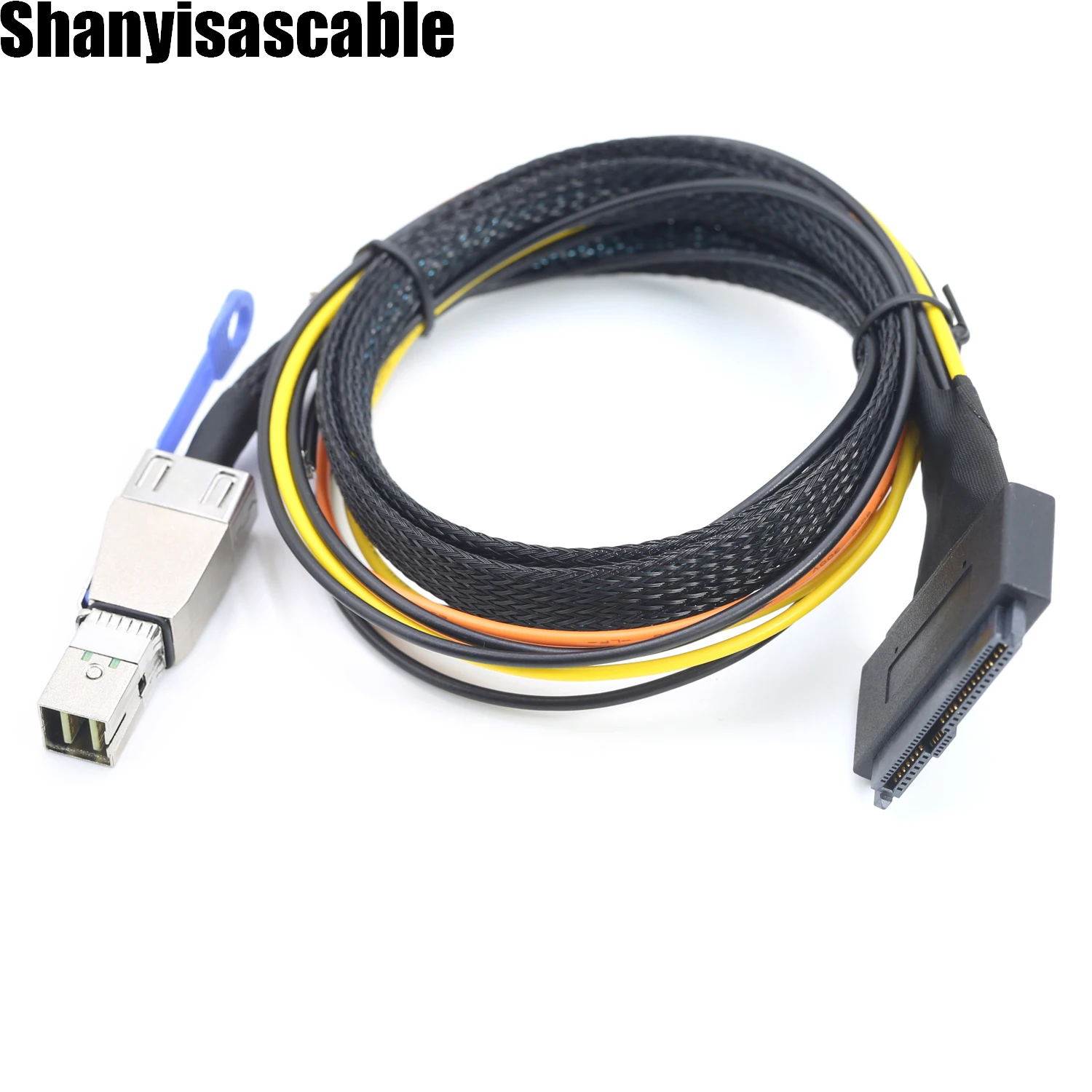 1.0M Mini SAS HD SFF-8644 to M.2 SAS SFF-8639 server conversion with power supply OPEN harness cable adapter
