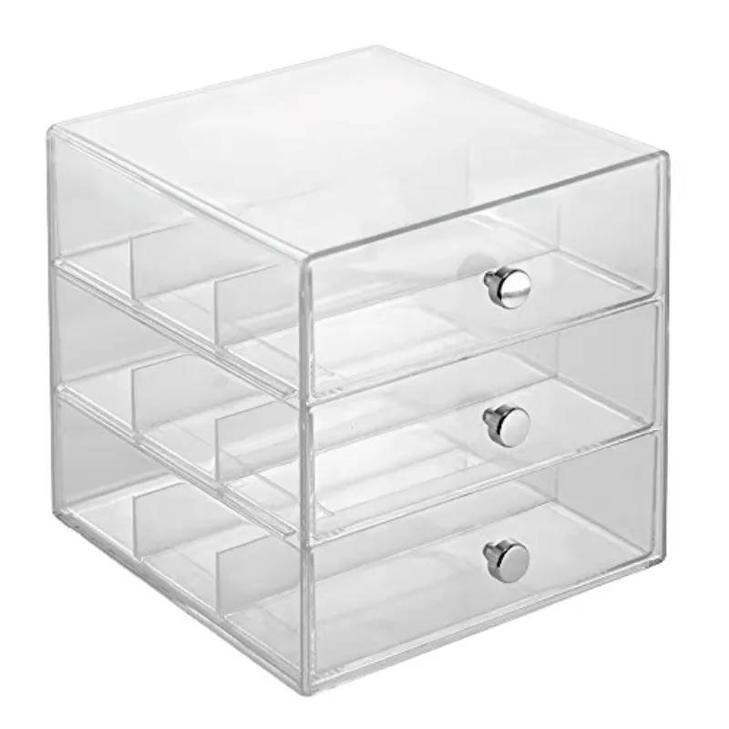 

Rectangular cosmetic storage box, dustproof transparent display drawer storage box