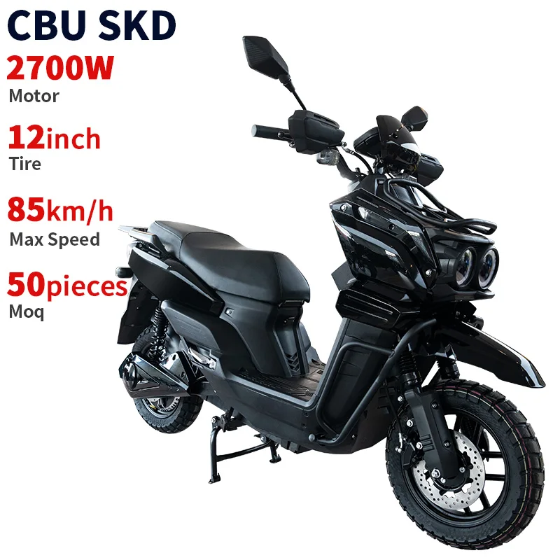 

Equipment Smart Library 17inch 2700W 100km/h Max Speed 90km Max Range Adult Electric Motorcycle Import Electric Scooty P