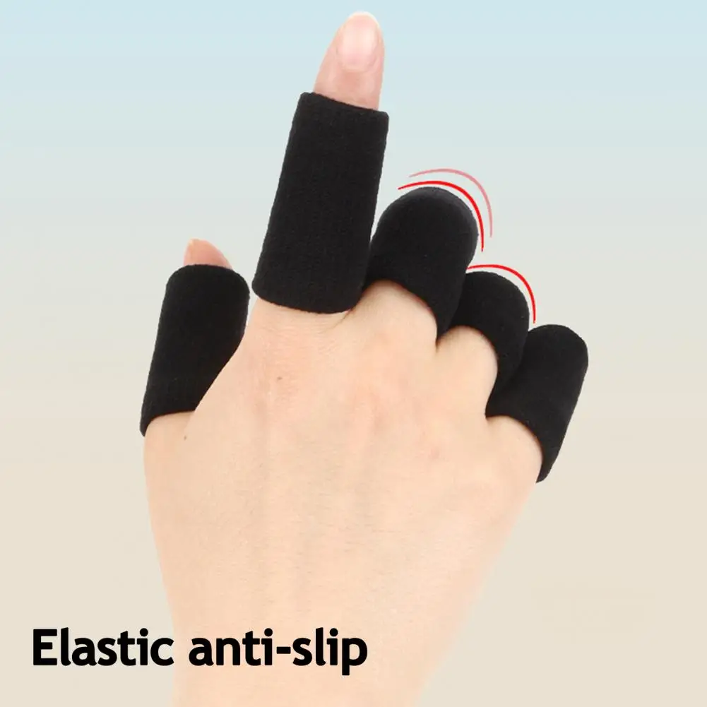 Sports Finger Guard Finger Protections Sleeve 10pcs Sports Finger Sleeves Arthritis Pain Relief Compression for Basketball