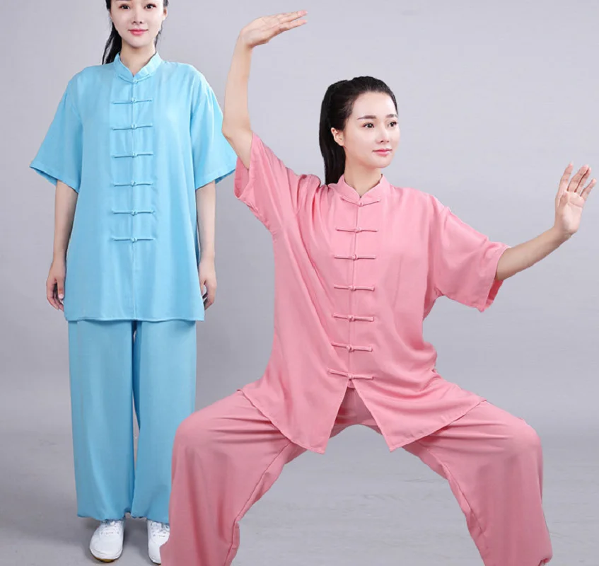 vetements-de-kung-fu-et-de-tai-chi-pour-femmes-style-chinois-en-lin-et-coton-a-manches-courtes-pour-exercices-d'arts-martiaux-ensemble-t-shirt-et-pantalon