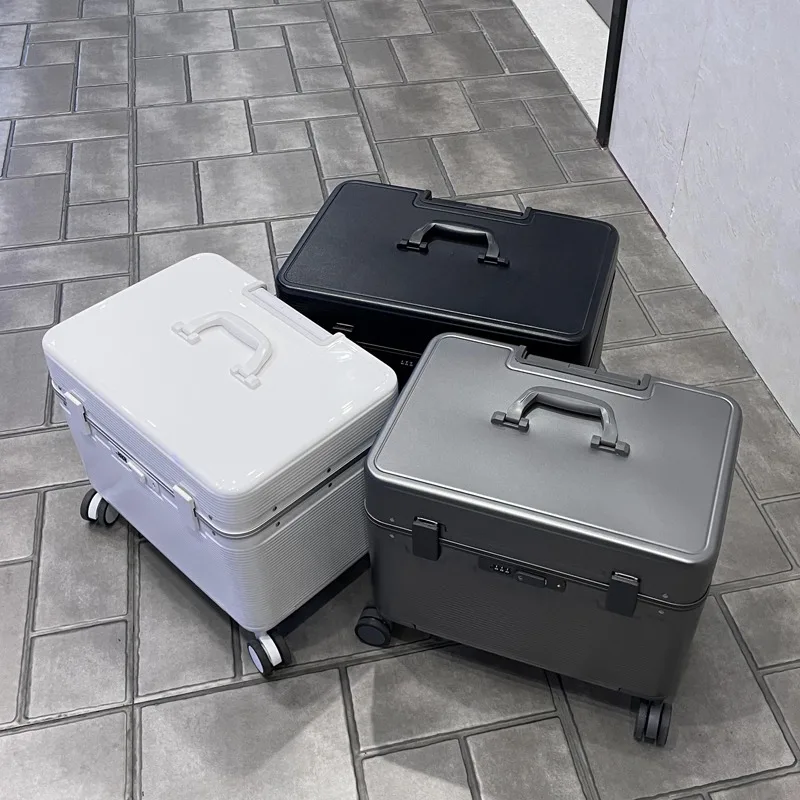 Aluminum Frame Flip Top Rolling Luggage Unisex Large Capacity Trolley Case 20 Boarding Box New Design Photography Box Toolbox