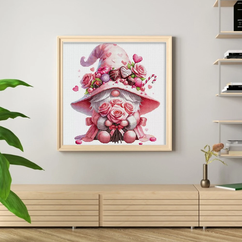 

Dwarf Printed Cross Stitch Kit 60x60cm DIY 11CT Thread Art Needlework Home Decor (C)
