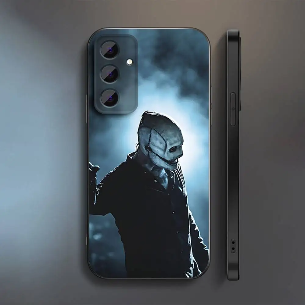 حافظة هاتف C-Corey T-Taylor Musician لهاتف سامسونج S 25,24,23,22,30,21,10,9,Ultra,Plus,Lite,FE,4,5G حافظة سوداء ناعمة