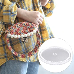 2Pcs 10/12/15/18/20cm Transparent Acrylic Bottom Crochet Bag Making Bottom Mat Cushion Purse Pad Bottom Base DIY Bag Accessories