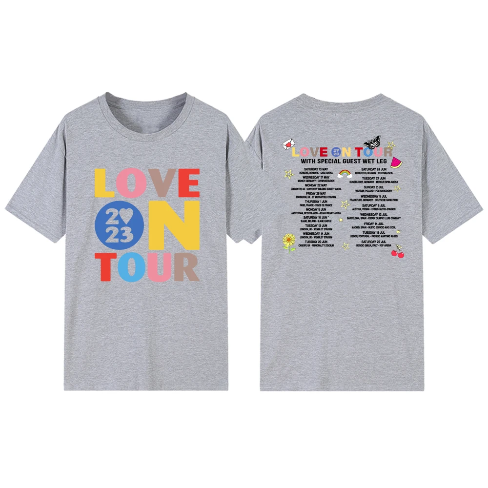 Love on Tour 2023 T Shirts HS Concert Tee Music Lover T-shirt Unisex Graphic Tees Short Sleeve Love on Tour Merch Streetwear Top